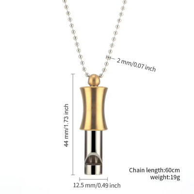 Yoga &amp; Meditation Breath Control Whistle Necklace