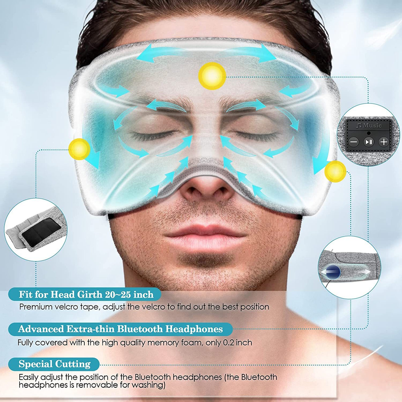 White Noise Sleep Mask